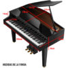 Funda Piano Digital Cola Roland Gp-607 4mm - Imagen 2